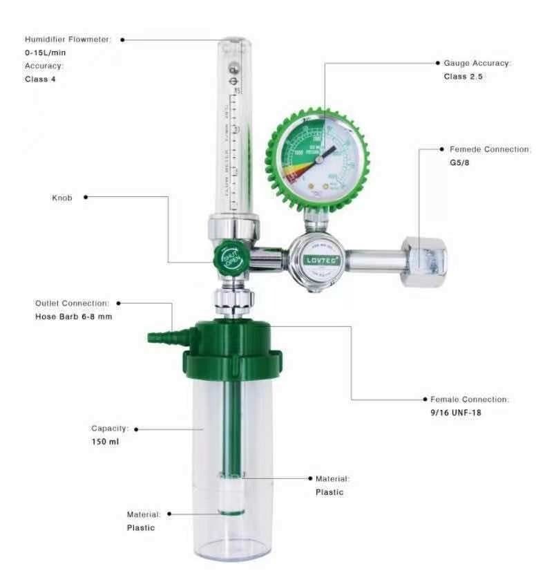 Medikal na Oxygen Flowmeter